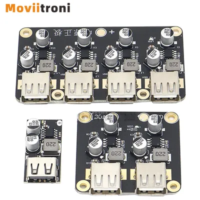 6-32V 9V 12V 24V bis 5V 3A Schnelllademodul USB QC3.0 QC2.0 DC-DC Buck Converter Step-Down Schnellladegerät Platine Image