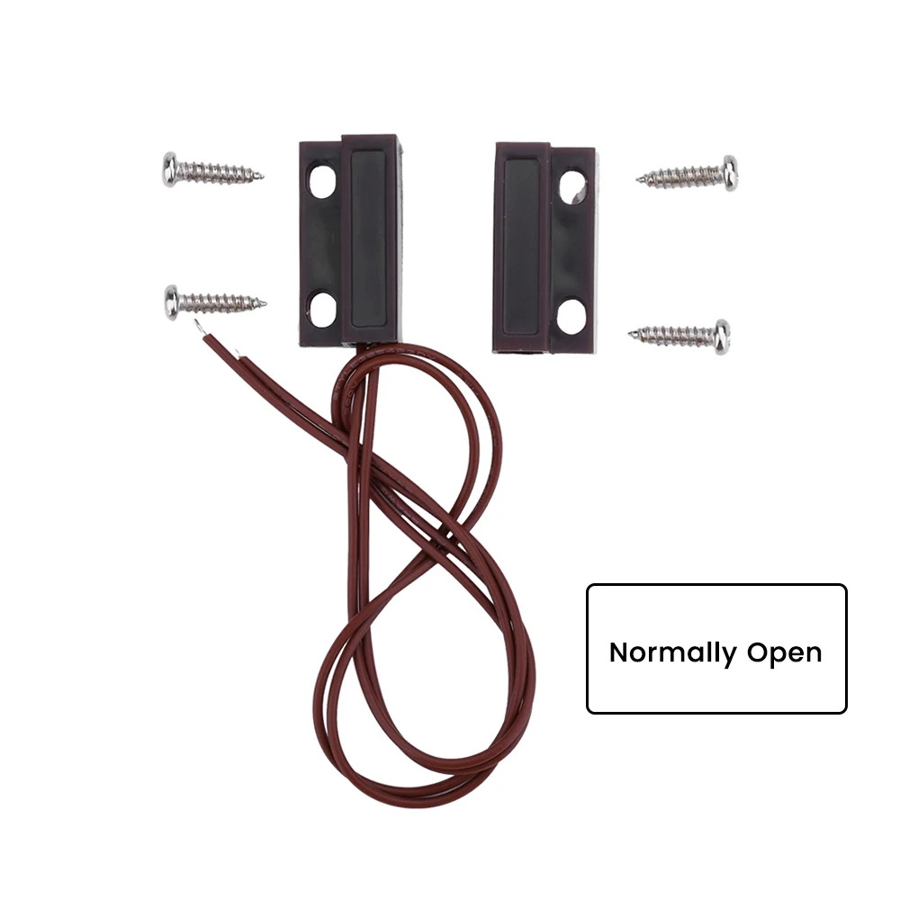 MC-38 Verkabelter Tür-Fenster-Sensor-Detektor, Magnetschalter, normalerweise geschlossen oder normalerweise offen, NC/NO, für Home Security Alarm System Image