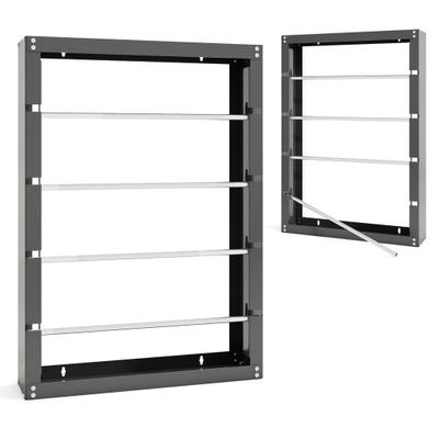 Costway Wire Spool Rack with 4 Rods for Electrical Industrial and Retail Use-Gray