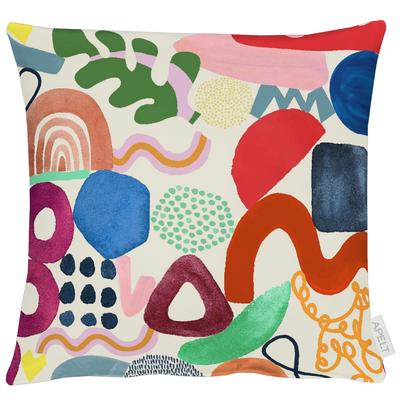 Dekokissen APELT "6757", bunt (bunt, bedruckt), B:39cm H:5cm L:39cm, Baumwolle, Dekokissen_Sitzkissen_Kissenhüllen Image