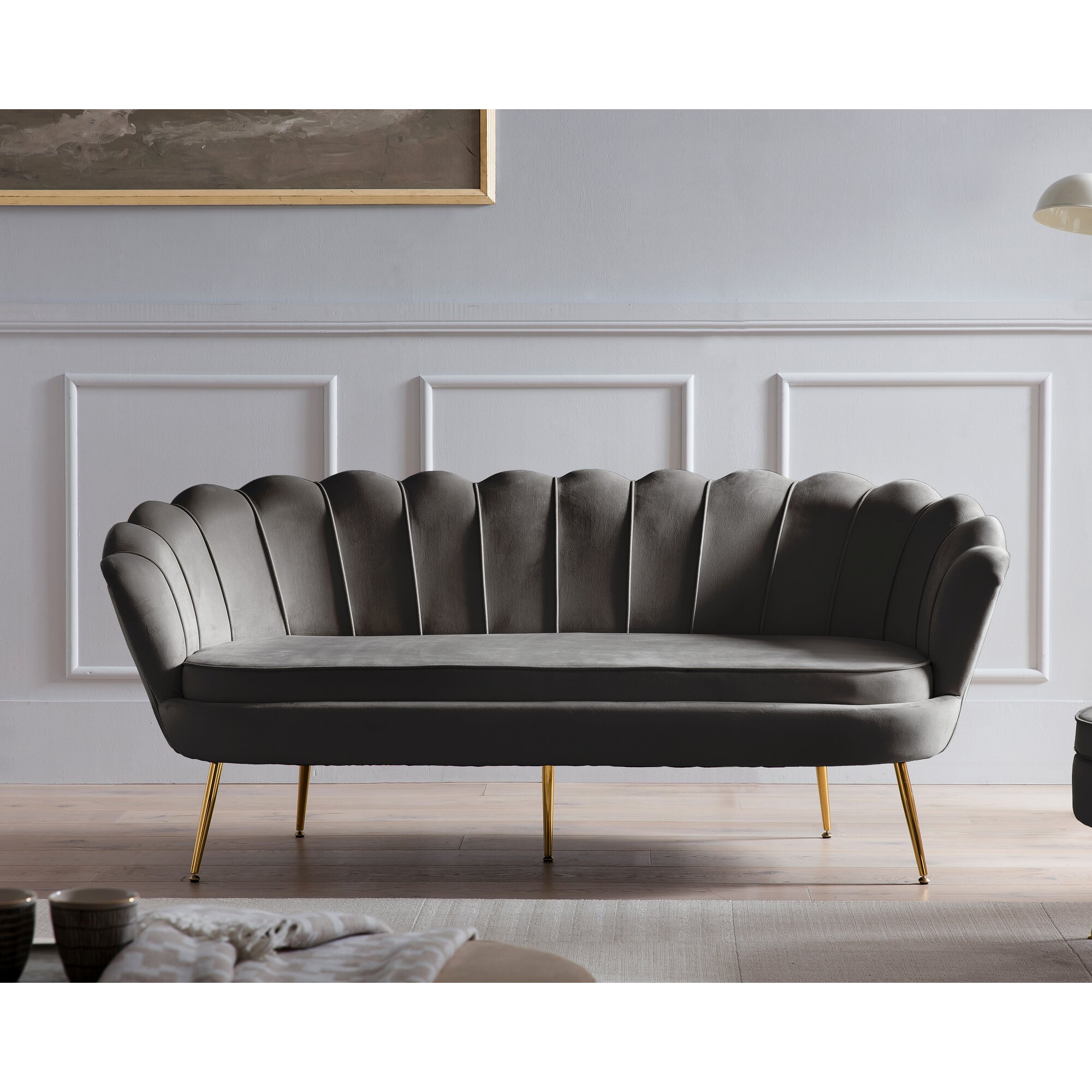 SalesFever »Arielle« Sofa schwarz 3-Sitzer
