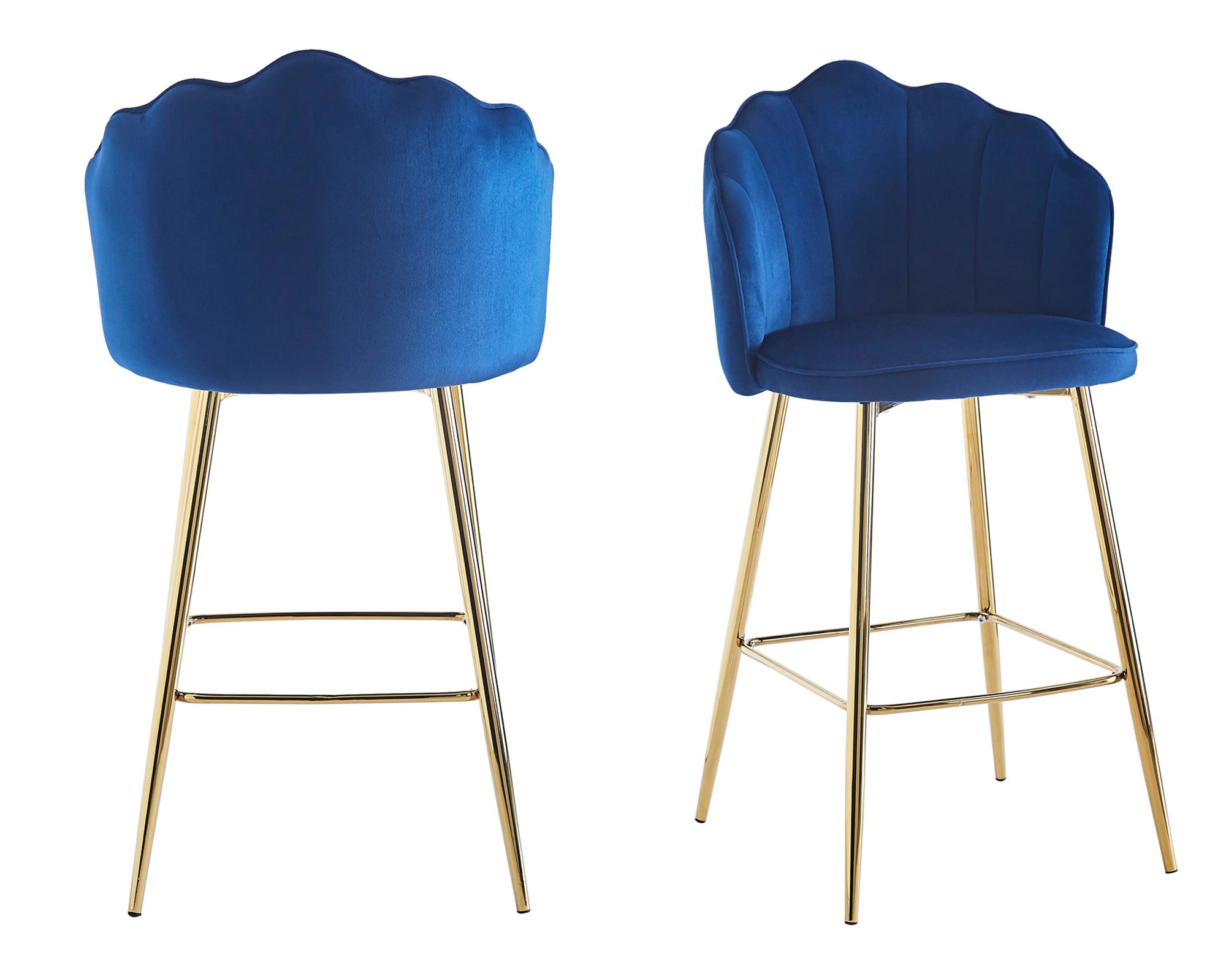 SalesFever »Arielle« Barhocker 2er-Set dunkelblau 52x100x54 cm Image