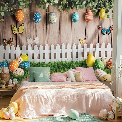 Hängender Wandteppich Eier Wandkunst großer Wandteppich Wandmalerei Dekor Fotohintergrund Decke Vorhang Heim Schlafzimmer Wohnzimmer Dekoration Image