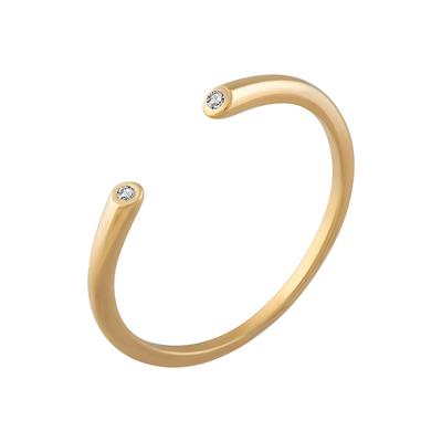 caï Ring 925/- Sterling Silber Zirkonia 050 (15,9) Weiss Damen Image