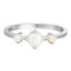 Rafaela Donata - Ring aus Sterling Silber in Silber mit Opal (synth.) Ringe 1 ct Damen (44.99 € / 1 ct)
