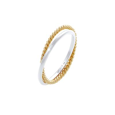 Elli Wickelring Klassik Fein Gedreht 925 Silber 56 Damen Image