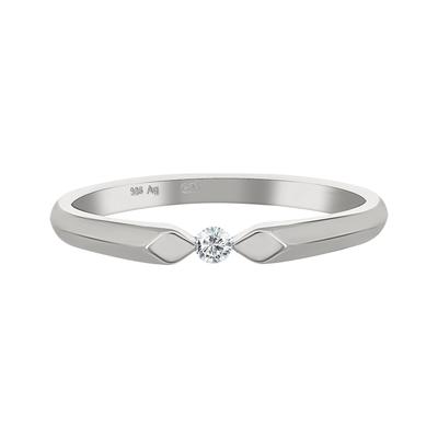 caï Ring 925/- Sterling Silber Zirkonia 050 (15,9) Damen Image