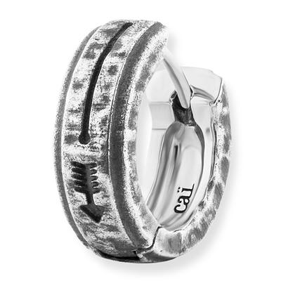 caï Single-Ohrring 925/- Sterling Silber ohne Stein Silbergrau Herren Image