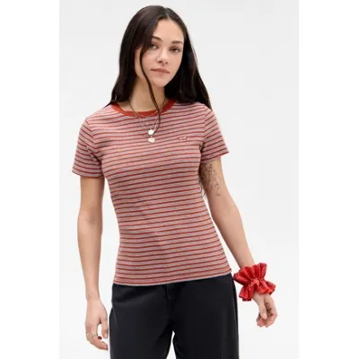 Levi's Picante Stripe T-Shirt - Red S at Urban Outfitters