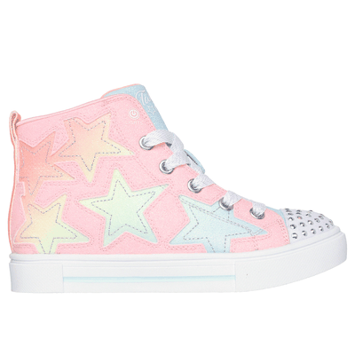 Skechers Girl's Twinkle Toes: Twinkle Sparks - Stellar Star Sneaker | Size 2.5 | Pink | Synthetic/Textile