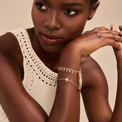 Lucky Brand Stone Bracelet Set - Women's Ladies Accessories Jewelry Bracelets in Gold