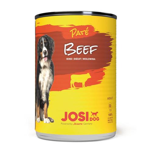 12x400g JosiDog Paté Rind Hundefutter nass