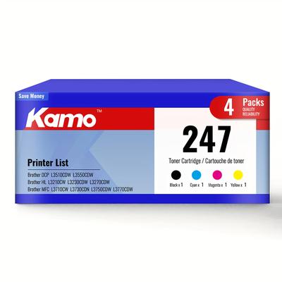 TEMU Tn247 Compatible With Brother Tn-243 Tn-247 Toner (with Chip), For Mfc-l3750cdw Mfc-l3770cdw Mfc-l3730cdn Mfc-l3710cw Dcp-l3550cdw Dcp-l3510cdw Hl-l3210cw Hl-l3230cdw Hl-l3270cdw Toner