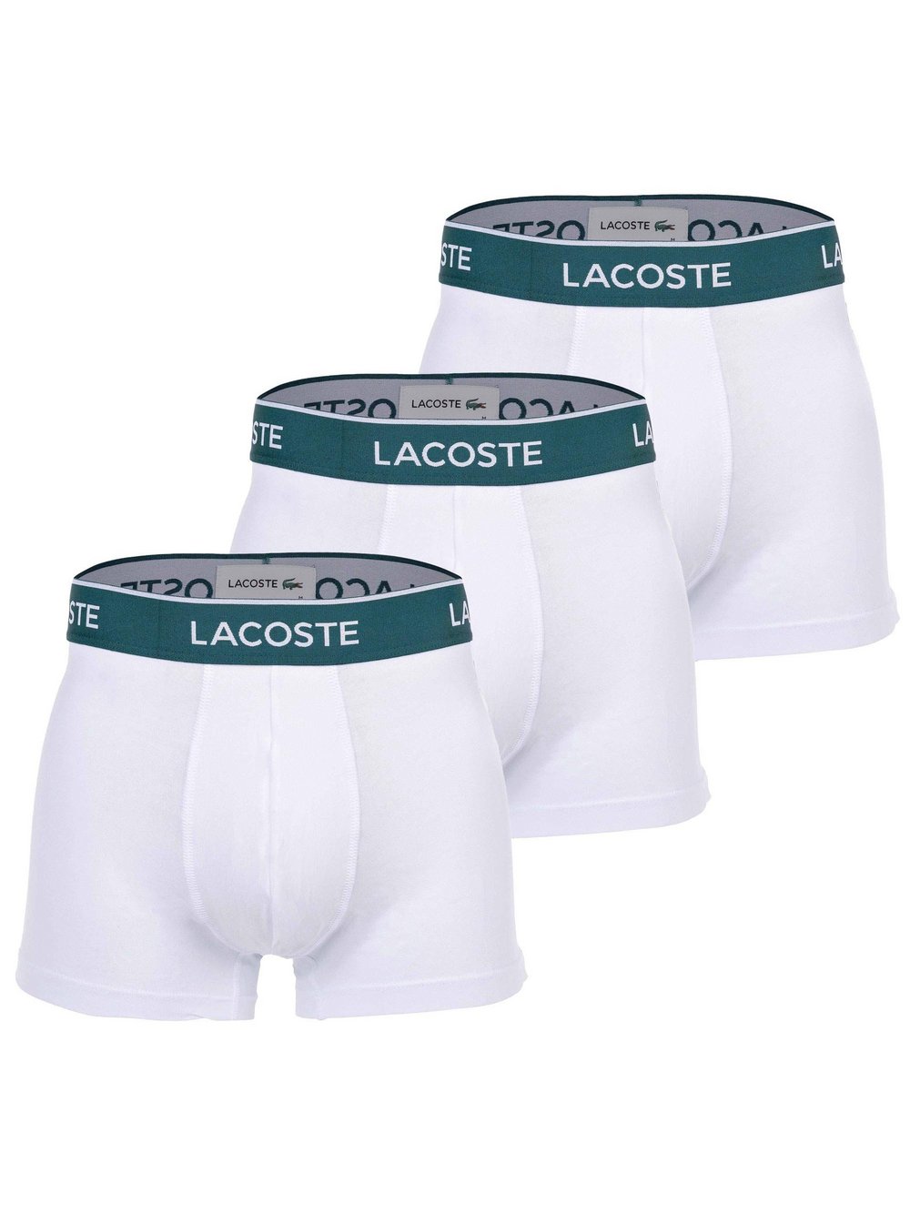 Lacoste Boxershort 3er Pack Herren weiß, XL Image