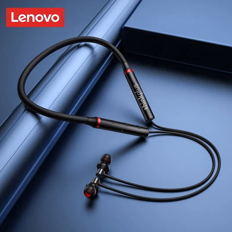Original Lenovo HE05X Bluetooth-Kopfhörer mit Nackenbügel, kabellose Ohrhörer, magnetische Nackenbügel-Ohrhörer, wasserdichtes Sport-Headset mit Mikrofon Image