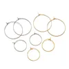 50 teile/los Gold Edelstahl großen Kreis Draht Creolen für DIY baumeln Ohrring Charms Schmuck Herstellung liefert Ergebnisse