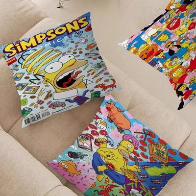 Cartoon T-The Cool S-Simpsons Stich Lucky Dragon Kissenbezug Sofa Kissenbezug Home Room Dekoration Kinder Geschenk Image