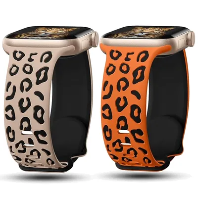 Silikon graviertes Armband für Apple Uhren armband 40mm 44mm 41mm 45mm 49mm 46mm 42mm Armband iwatch Serie 10 se 9 8 7 6 5 ultra 2 Image