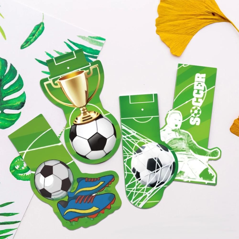 30 stücke Unregelmäßige Fußball Lesezeichen Lesen Seiten Bücher Kommentiert Schule Schreibwaren DIY Ästhetische Kreative Lesezeichen Image