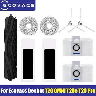 Für Ecovacs Deebot T20 OMNI T20e T20 Pro Roboter Staubsauger Zubehör Hauptseite Pinsel Mopp Filter Staubbeutel Ersatzteile Image