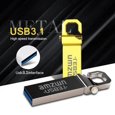 Metall USB3.1 Flash-Laufwerk 128 GB 64 GB 32 GB 16 GB Pendrive Büro Speicher Memory Stick USB 3.1 Image