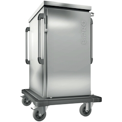 B.PRO TTW 16-115 DEU, Tablett-Transportwagen, doppelwandig, isoliert, 1 Flügeltür / 1 Schrankraum, fahrbar Image