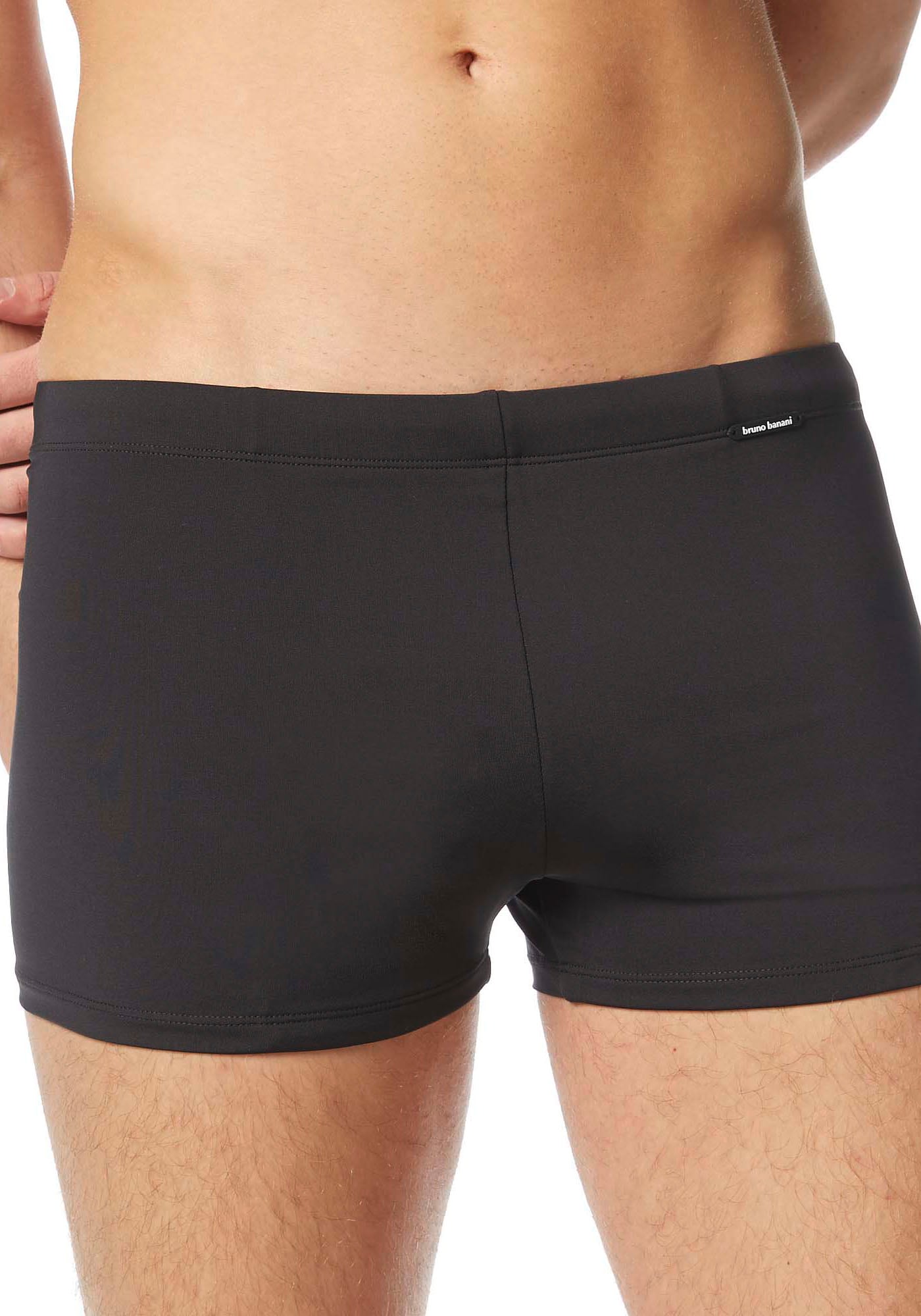 Badehose BRUNO BANANI, Herren, Gr. S (4), N-Gr, schwarz, Polyamid, unifarben, Badehosen Image