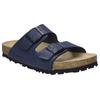 Pantolette JOSEF SEIBEL "Hermine 01", Damen, Gr. 44, blau (dunkelblau), Leder, klassisch, Schuhe, Plateau Sandale, Sommerschuh, Hausschuh mit komfortablem Fußbett