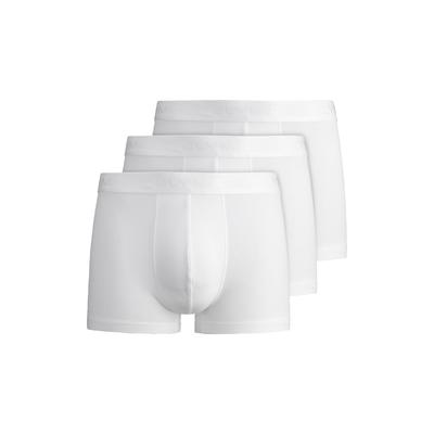 Boxershorts OLYMP, Herren, Gr. XL, weiß, Obermaterial: 95% Baumwolle, 5% Elasthan, Unterhosen, mit Ton-in-Ton Markenlogo Image