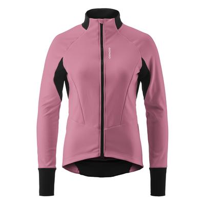 Fahrradjacke GONSO "ROAD JACKET SOFTSHELL 2 W", Damen, Gr. 38, lila (flieder), 80% Polyester, 15% Polyamid, 5% Elasthan, Rundhals, Langarm, Jacken, Damen Softshell-Jacke, atmungsaktive Radjacke, Tight Fit Image