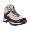 Wanderschuh CMP "RIGEL MID WMN TREKKING SHOES WP", Gr. 38, sabbia, salmone, Leder, sportlich, Schuhe, wasserdicht