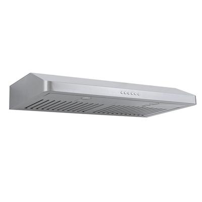 Under-Cabinet Range Hood, Convertible to Ductless, 600 CFM, Stainless Steel | Proline PLJW 185 Slim / 30 inches wide / Facing Down