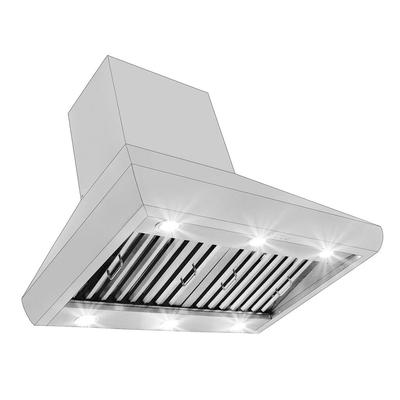 Wall-Mounted Range Hood, Ducted, 1200 CFM, Stainless Steel Finish, Outdoor Rated | Proline PLJW 109WC / 42 inches wide / 430 Stainless Steel (Indoor)