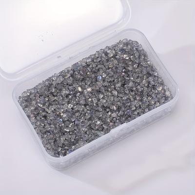 TEMU 80g/2.82oz Colorful Transparent Crushed Glass Mineral Crushed Chips For Diy Resin Drop Glue Resin Fillers Quicksand Fillings Crushed Stone Decoration Image