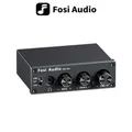 Fosi Audio Q4 Mini Stereo Gaming USB DAC e amplificatore per cuffie Adattatore convertitore audio per altoparlanti domestici/desktop alimentati/attivi