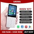 DOOV R77 4G Smart Touch Screen Tastiera da 2,8 pollici Telefono cellulare senza fotocamera 3 GB + 32 GB 2100 mAh Android 13 Tastiera ebraica Whatsapp