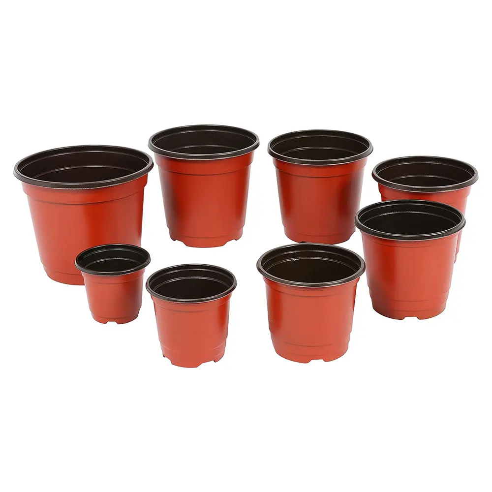 20PC Dünne Abschnitt Blumentopf Kunststoff Wachsen Box Herbst Beständig Tablett Für Haus Garten Pflanzen Kindergarten Tasse Transplantation Blume blumentöpfe Image