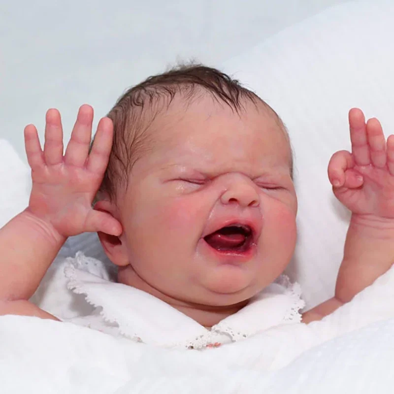 Kit bambola Reborn da 19 pollici MARIA Kit rinato non verniciato con corpo in tessuto