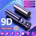 Auricolari Wireless N21 auricolari Stereo per bassi cuffie con Display digitale a LED con microfono cuffie TWS luci per Smartphone