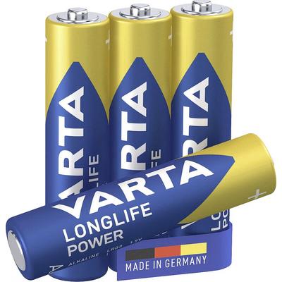 Longlife LR03 Micro (AAA)-Batterie Alkali-Mangan 1200 mAh 1.5 v 4 St. - Varta Image