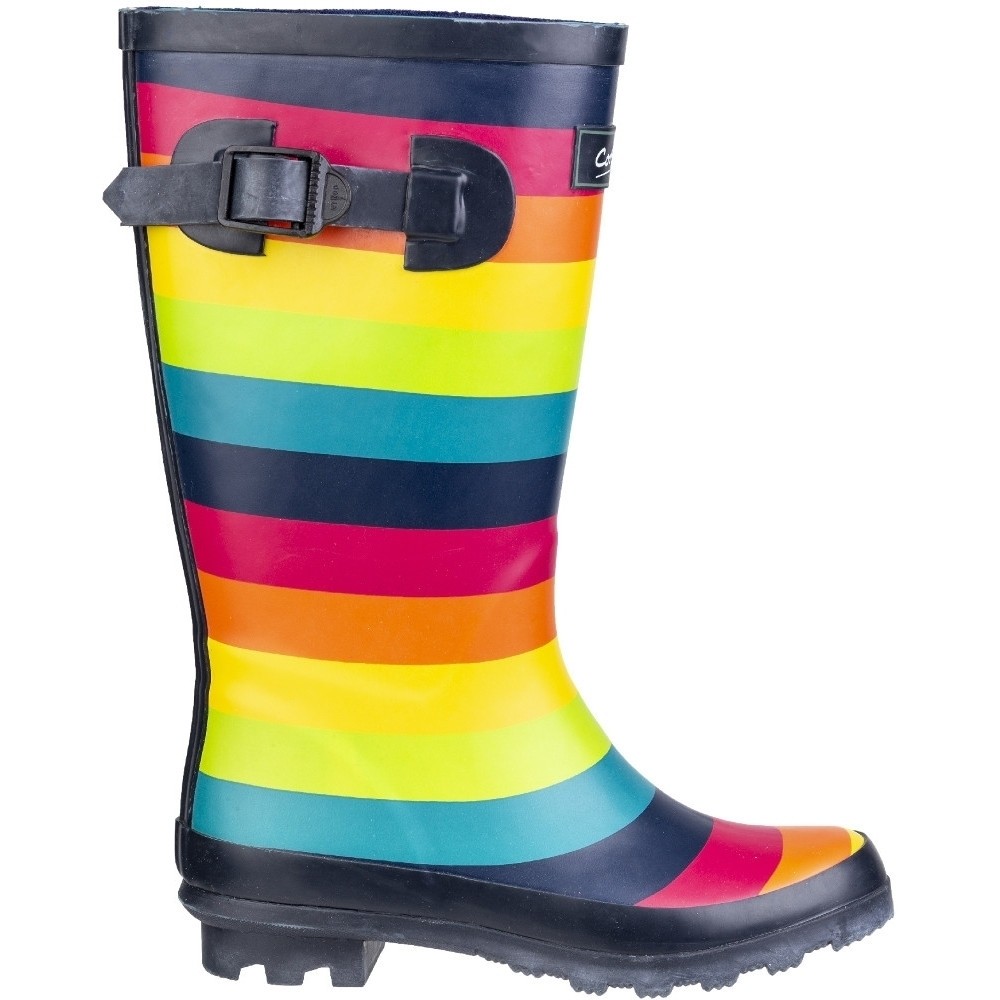 Cotswold Kinder/Kinder Regenbogen Gummistiefel (Mehrfarbig) Image