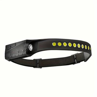 LED Headlamp Rechargeable with Motion Sensor 5 Modes Waterproof for Adults - Camping Accessories Gear Waterproof Head Light Flashlight for Hiking Running Repairing Fishing Cycling