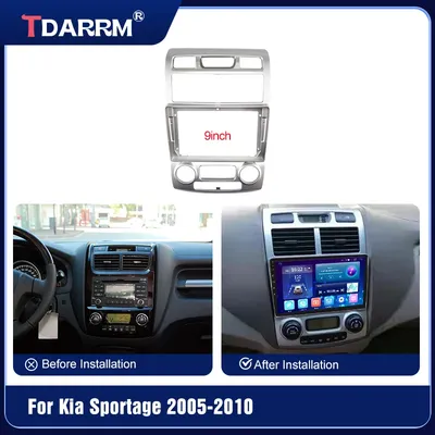For 2005 2006 2007 2008 2009 2010 Kia Sportage Audio Dash Kits Frame Facia Panel Player DVD screen