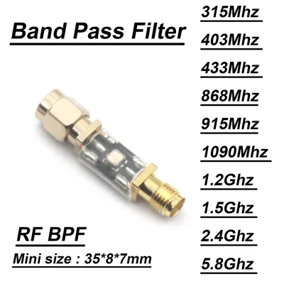 BPF 315M 403M 433M 868Mhz 915Mhz 1.2G 1.5G 2.4G 5.8G LC Band Pass Filter FOR Ham Radio RF POWER