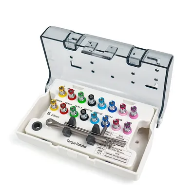 Dental Torque Wrench Tools 15-70NCM Universal Implant 16pcs Torque Screwdriver Wrench Prosthetic
