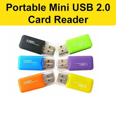 Portable Mini USB 2.0 TF Memory SIM Card Reader High Speed T-Flash Adapter For PC Laptop Notebook PC
