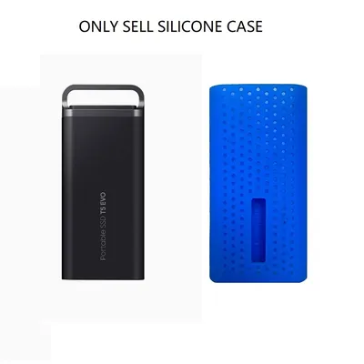 Portable SSD PSSD Sleeve skin Hard Disk Hard Drive Protective Cover Anti-fall Silicone Case For Samsung T5 EVO