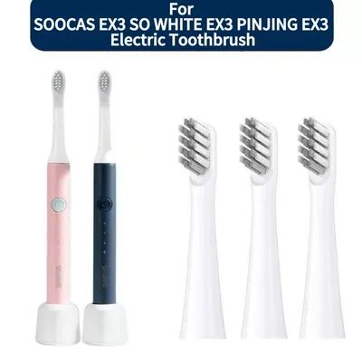 Replacement Toothbrush Head for SOOCAS EX3 SO WHITE EX3 PINJING EX3 Electric Toothbrush Head Soft