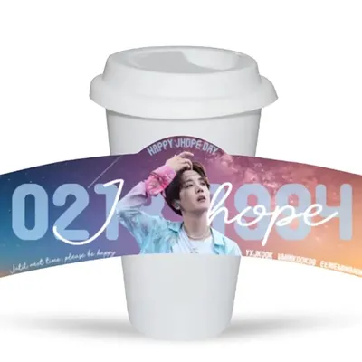 Kpop Custom SemicircleCupsleeve Printed Birthday Event Cup Sleeve Event For Fansupport