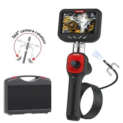360 Degree Rotation Camera 4.3 Inch Endoscope 6.2mm 1080P Full HD Endoscope Camera for Industrial